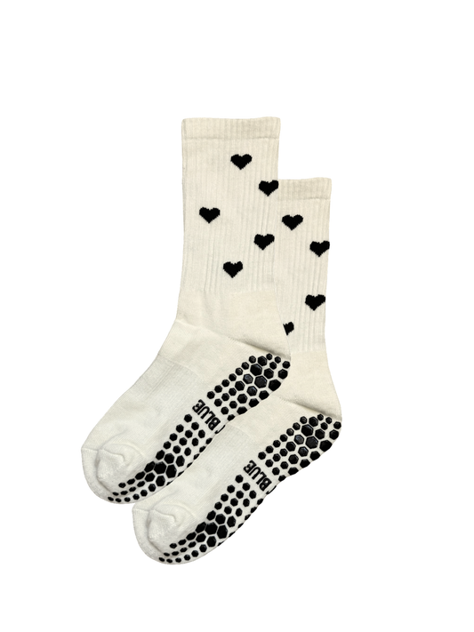 Midnight Heart Grip Socks