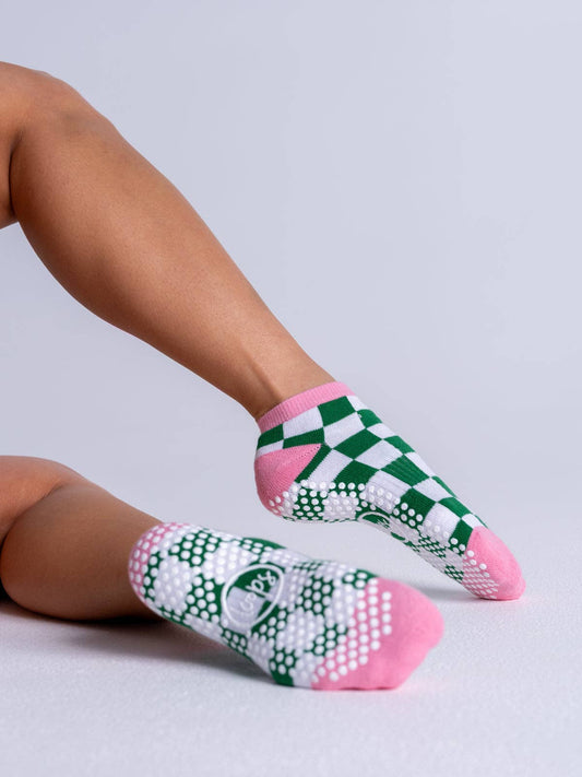 Ankle - Matcha Disco Grip Socks