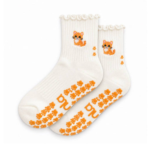 The Orange Cat Grip Sock