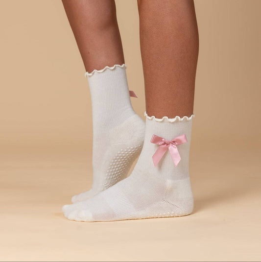 The Classic Grip Sock - Pink