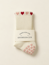 Double Heart Double Grip Sock