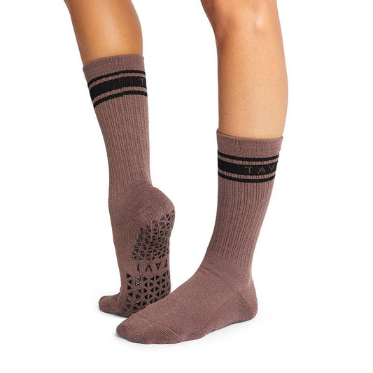 Kai Grip Sock - Clove Stripes