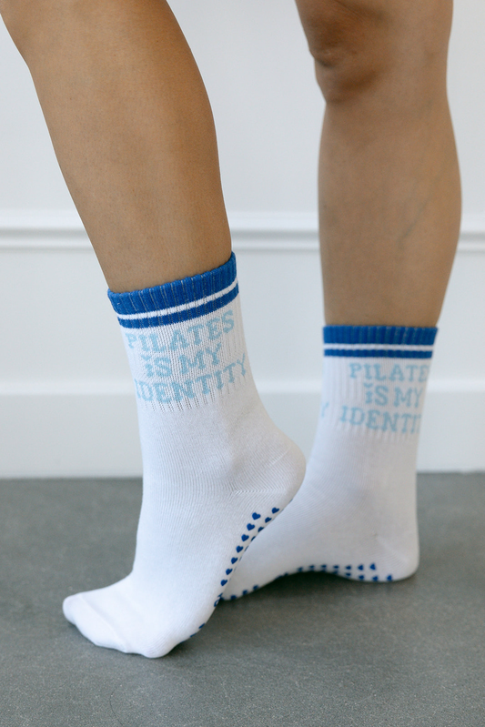 PILATES GRIP CREW SOCK | PILATES IS MY IDENTITY