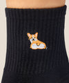 Corgi Grip Socks – Black