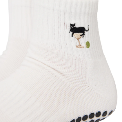 Cat Martini Grip Socks