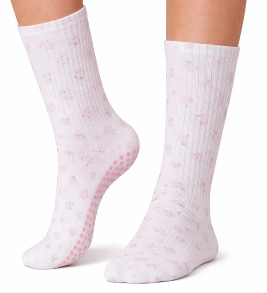 Pink Blossom Grip Socks
