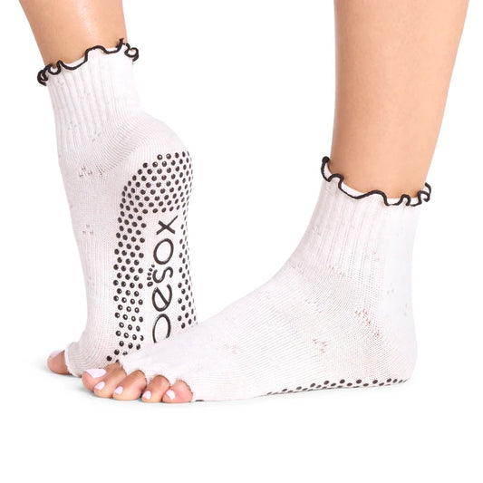 Half Toe Melody Grip Socks: Sandy
