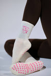 Pretty In Plank Grip Socks