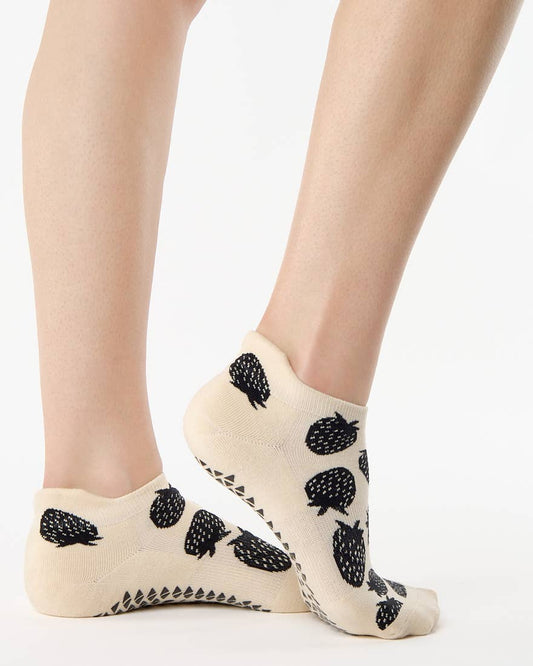 Berry Full Foot Grip Sock