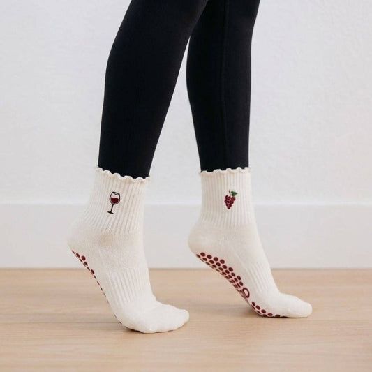 🍷 Cabernet Grip Sock
