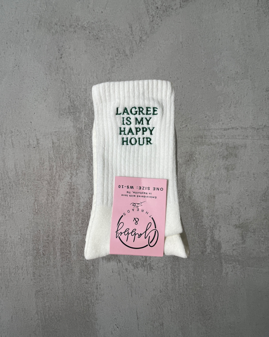 🍸 Lagree Is My Happy Hour Grip Socks