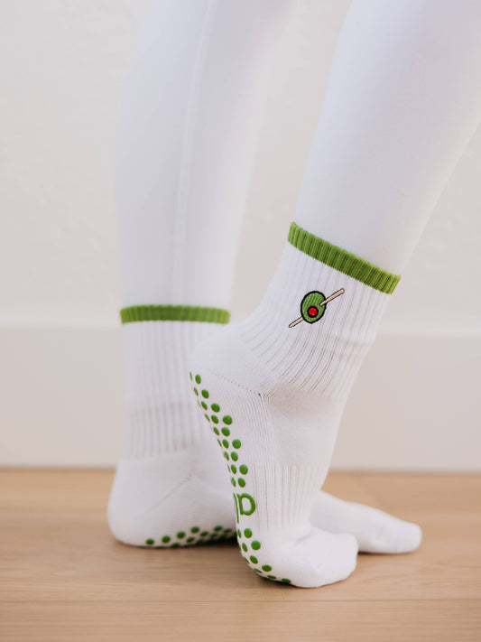 Olive You Pilates Socks