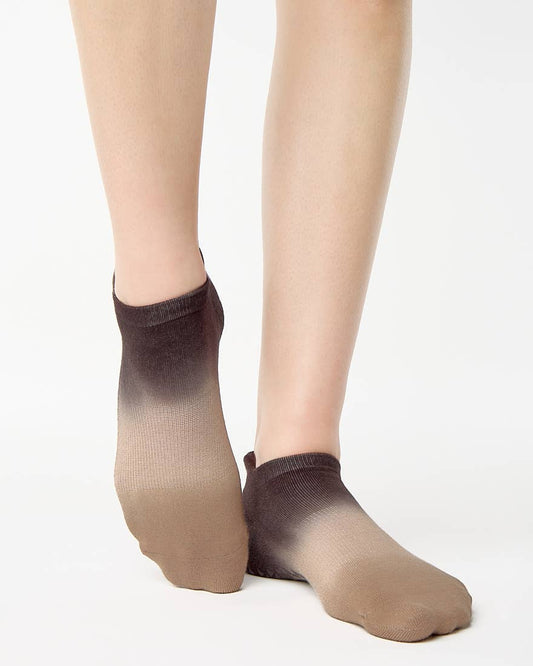 Wyatt Full Foot Grip Sock - Mocha