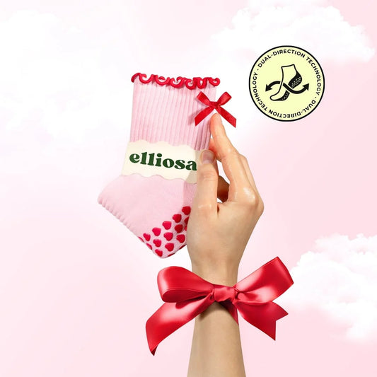 Dual-Direction™ Cupid's Bow Grip Socks