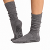 Tavi Stacy Midnight Melange Space Dye grip socks side view