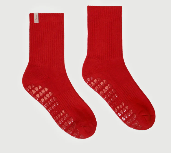 🍓 Fraise Grip Socks