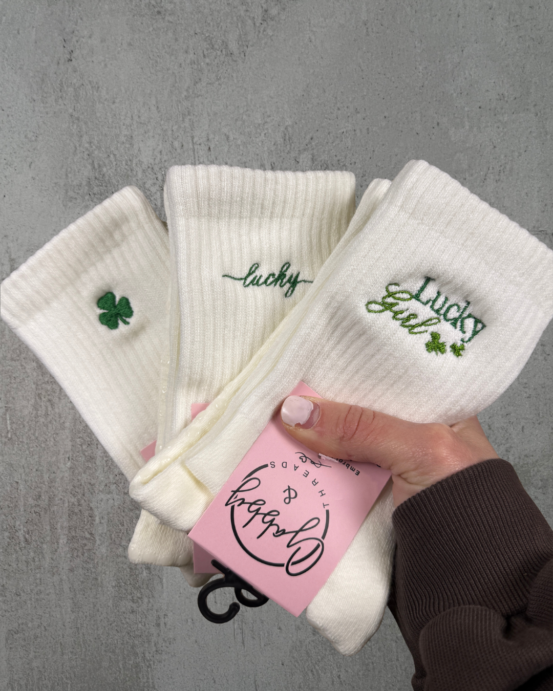 🍀 Clover Grip Socks