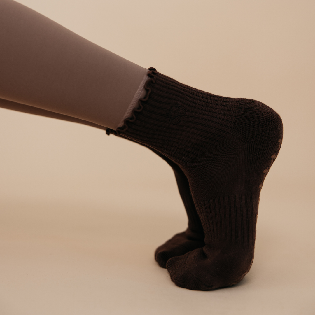 Espresso Grip Socks