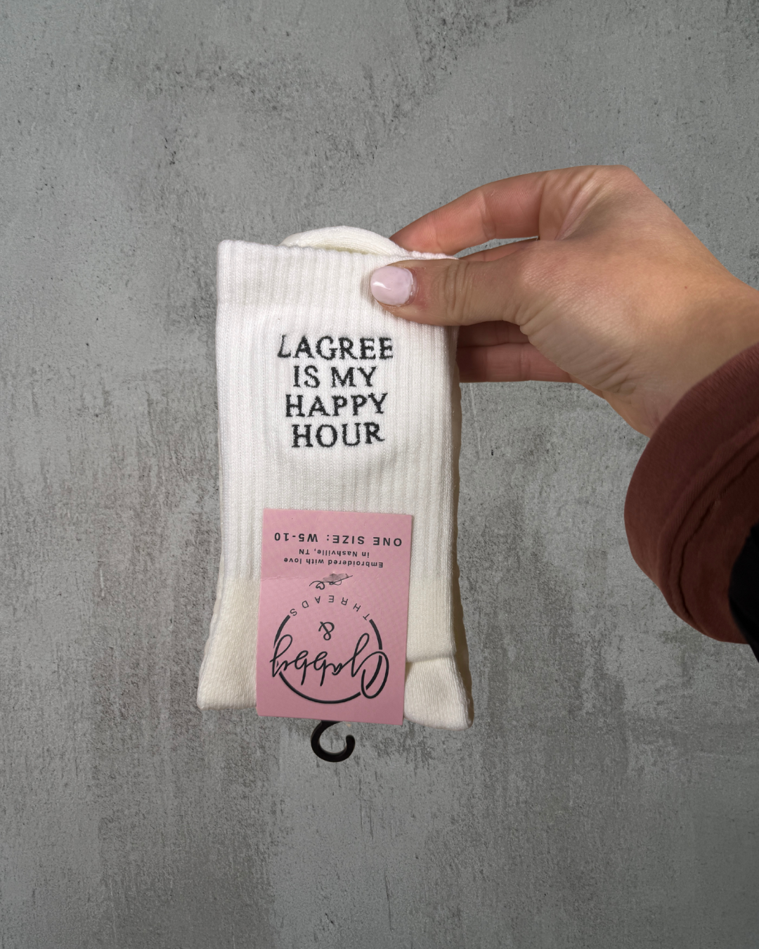 🍸 Lagree Is My Happy Hour Grip Socks