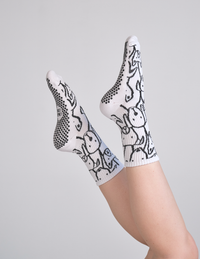 Lucky Honey Animal Love Dog Grip Sock detail