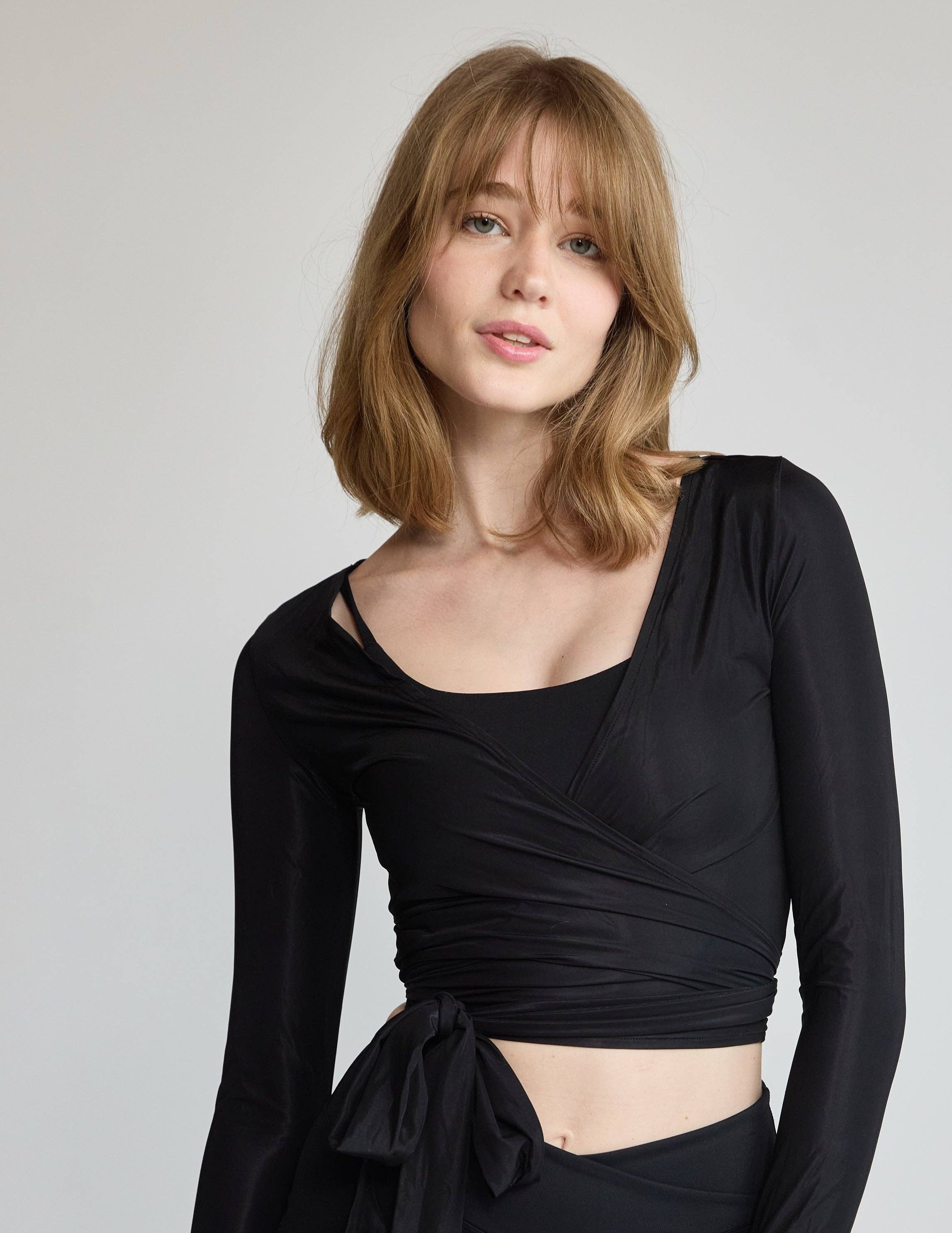 The Ballet Mesh Wrap - Black