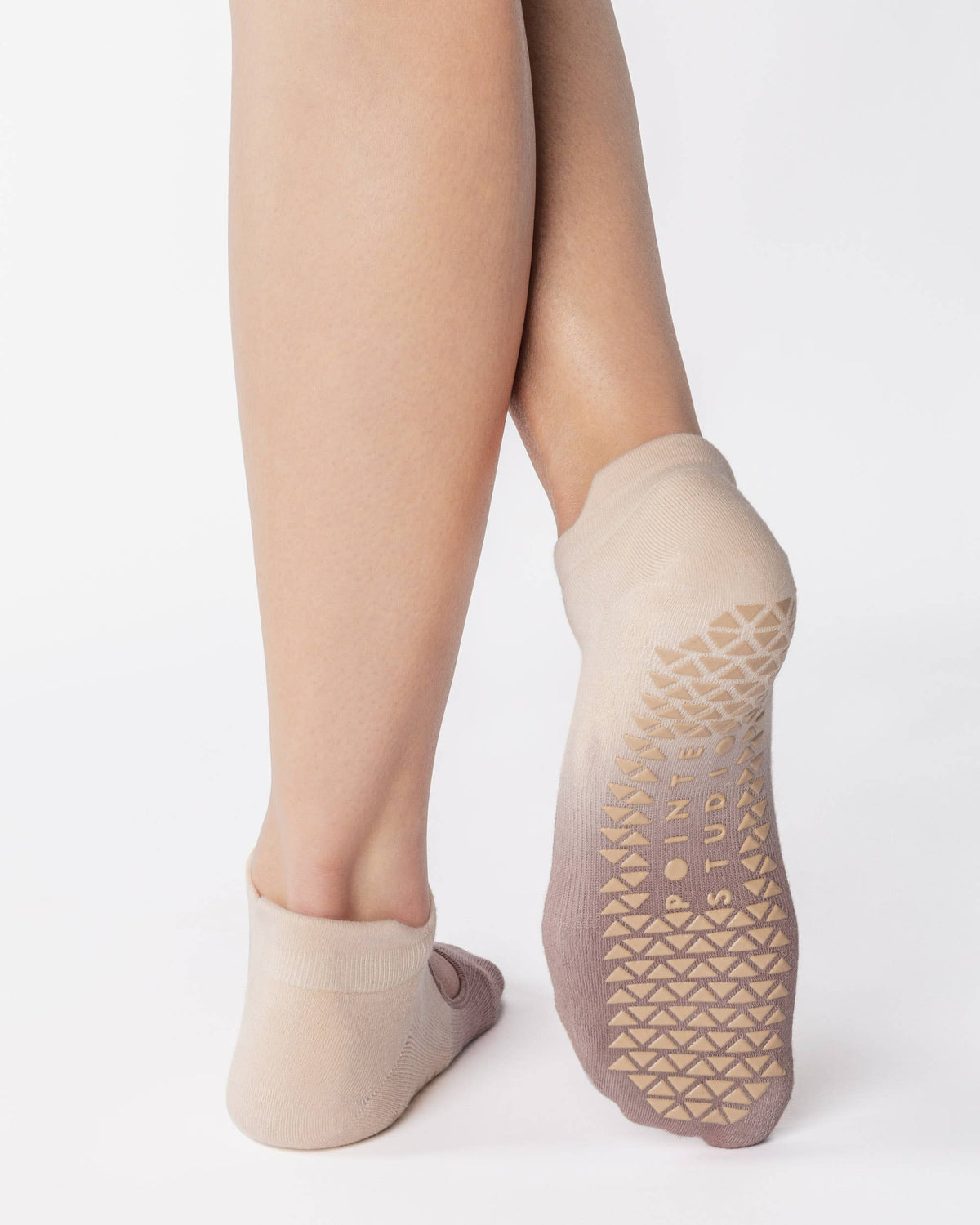 Nina Strap Grip Sock - Cappuccino