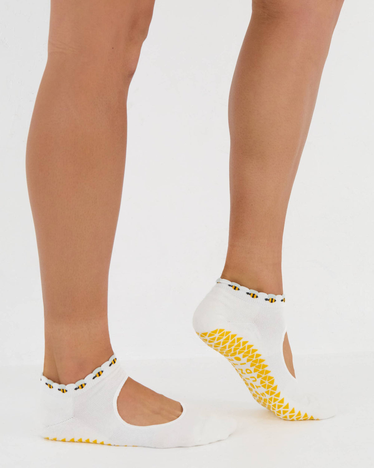Icon Cuff Strap Grip Sock | Bee