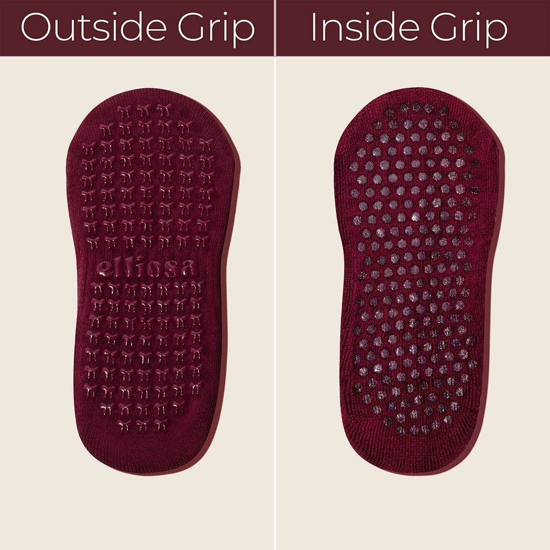 Dual-Direction™ Ballerina Edit – Mulberry Grip Socks