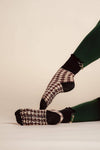 Hawthorne Ruffle Luxe Grip Sock — Pilates Honey grip socks product view