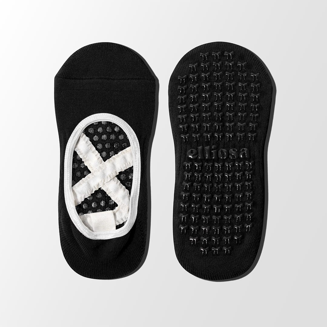 Dual-Direction™ Ballerina Edit – Black Grip Socks