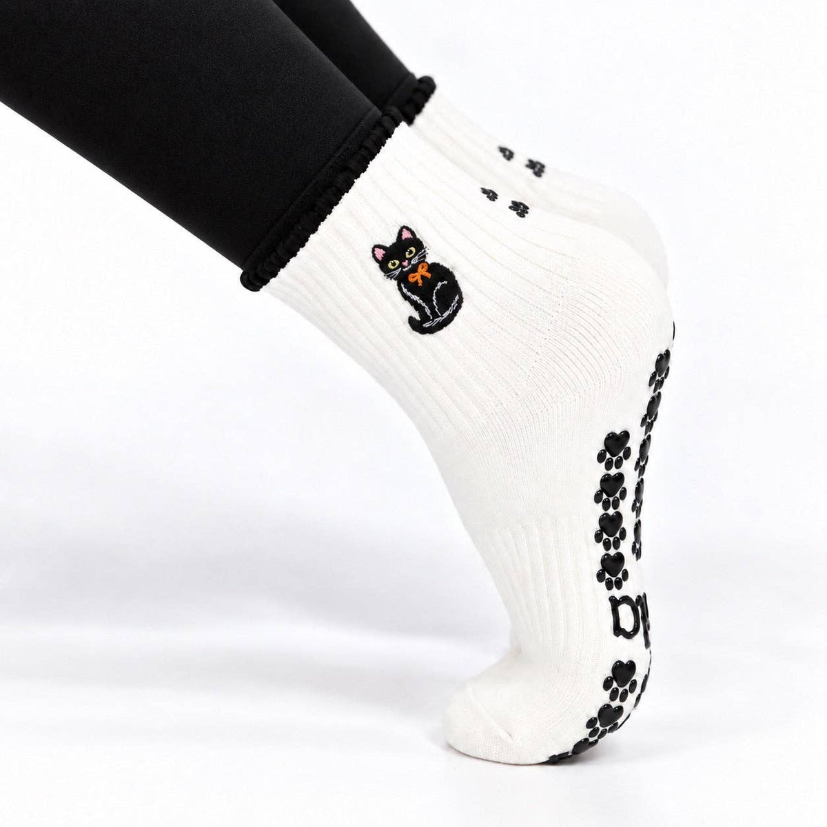 The Black Cat Grip Sock