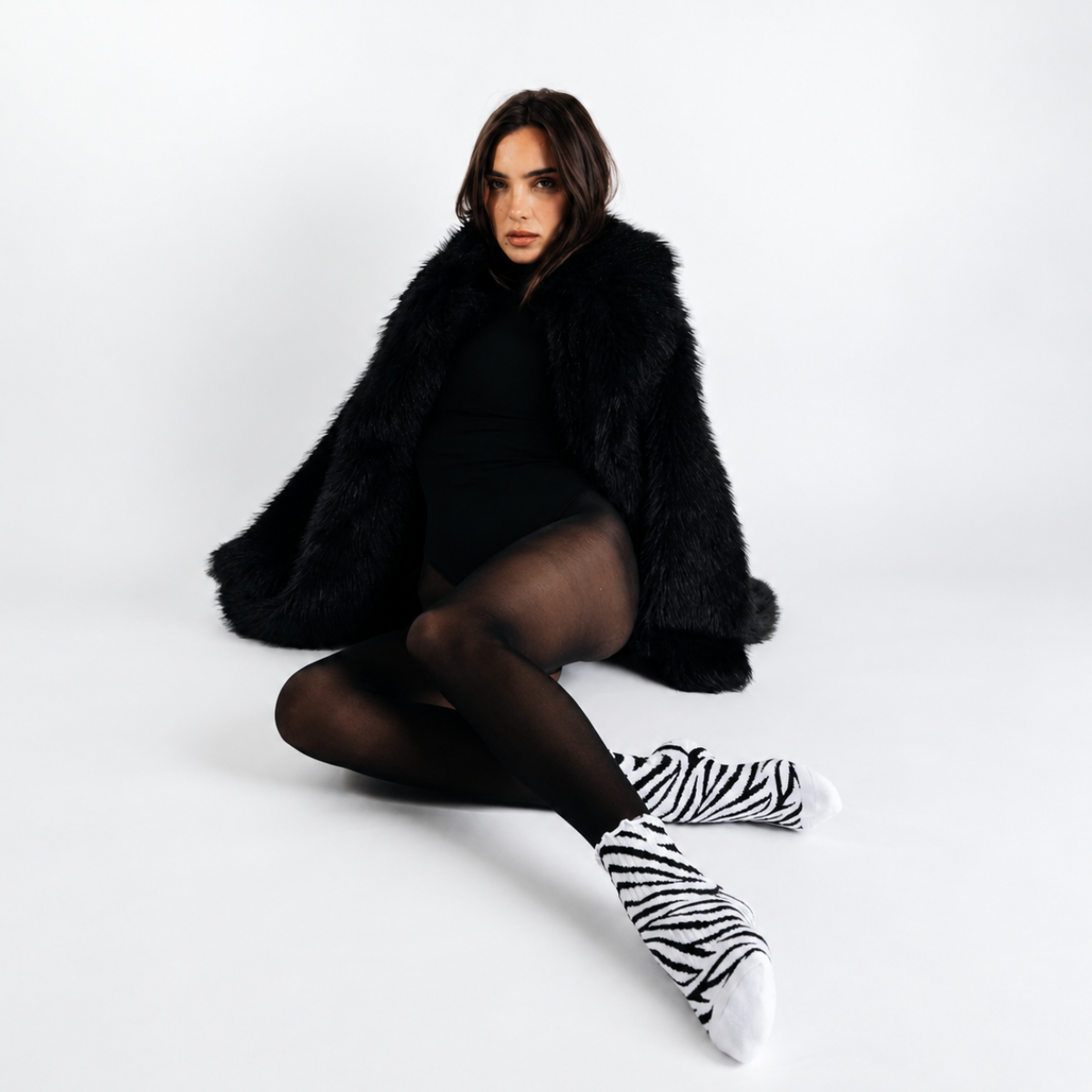 Zebra Grip Socks