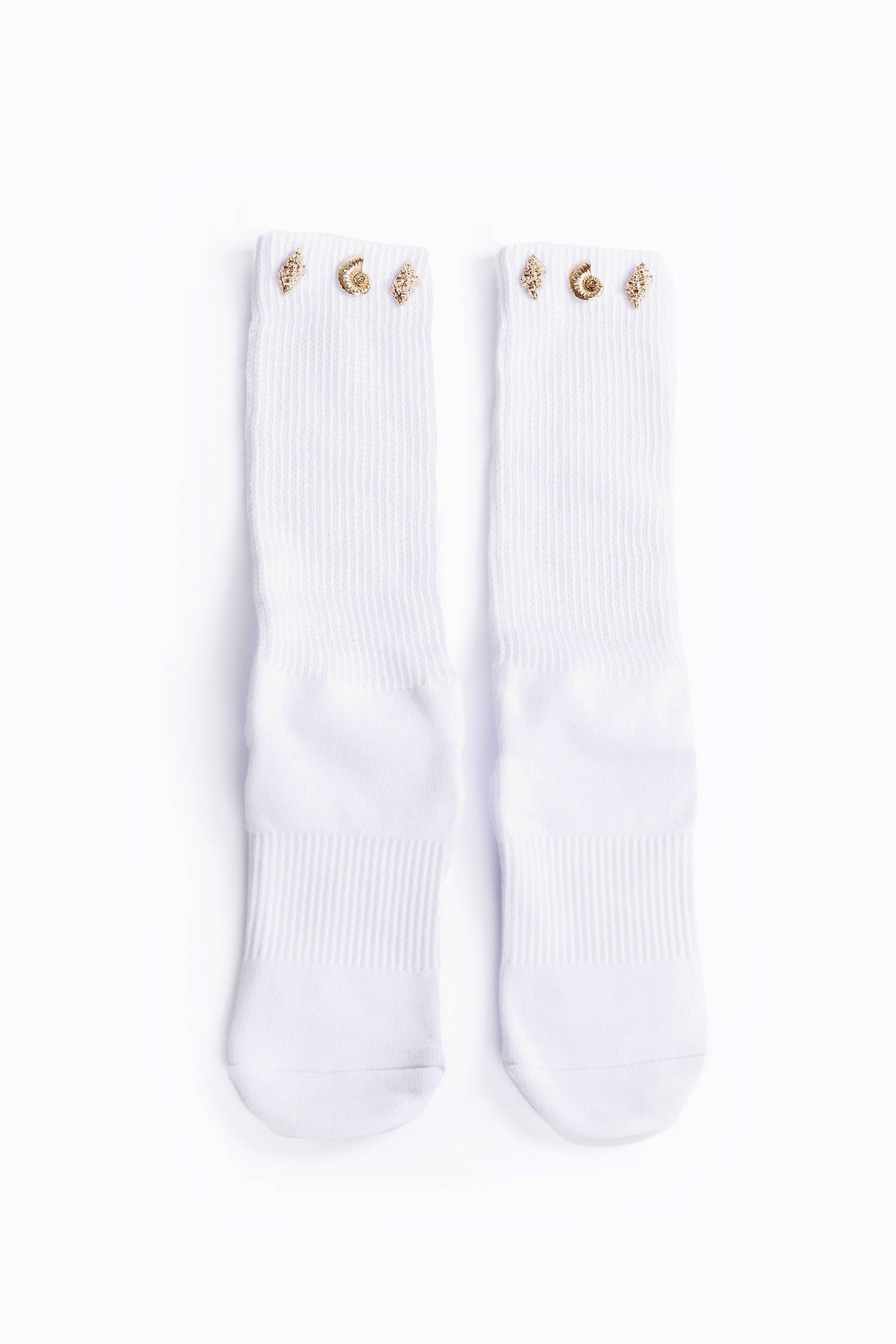 Seashell Grip Sock
