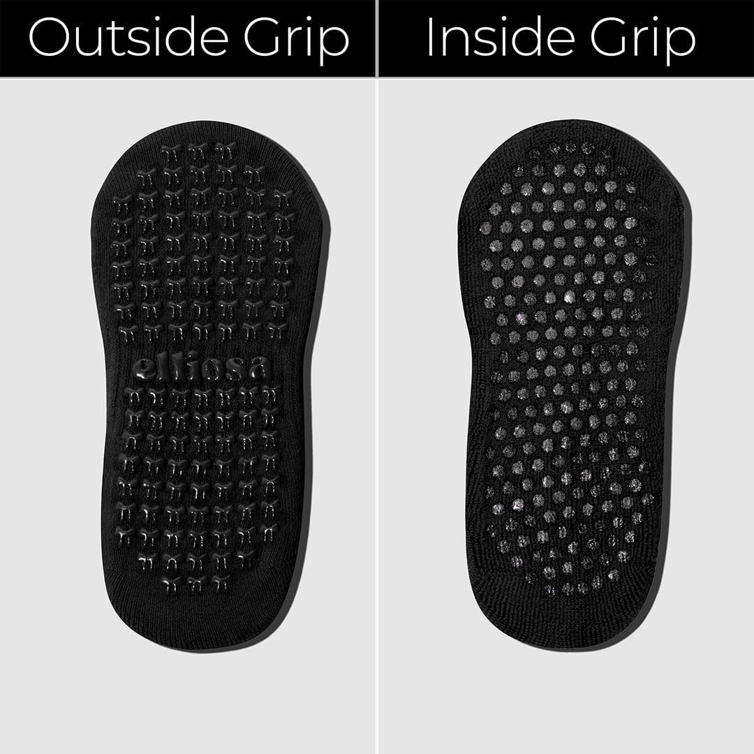 Dual-Direction™ Ballerina Edit – Black Grip Socks