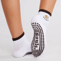 Souls Good Fortune grip socks with fortune-cookie detail
