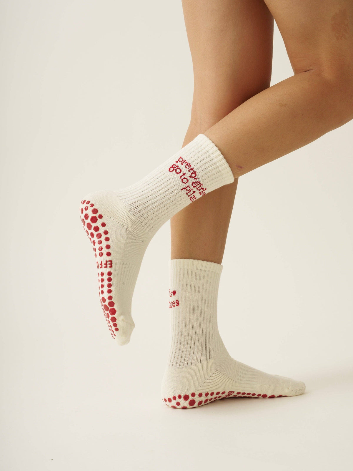 🩰 Pilates Girl Grip Sock - Red