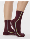 Race Ankle Grip Sock | Chocolate Cherry