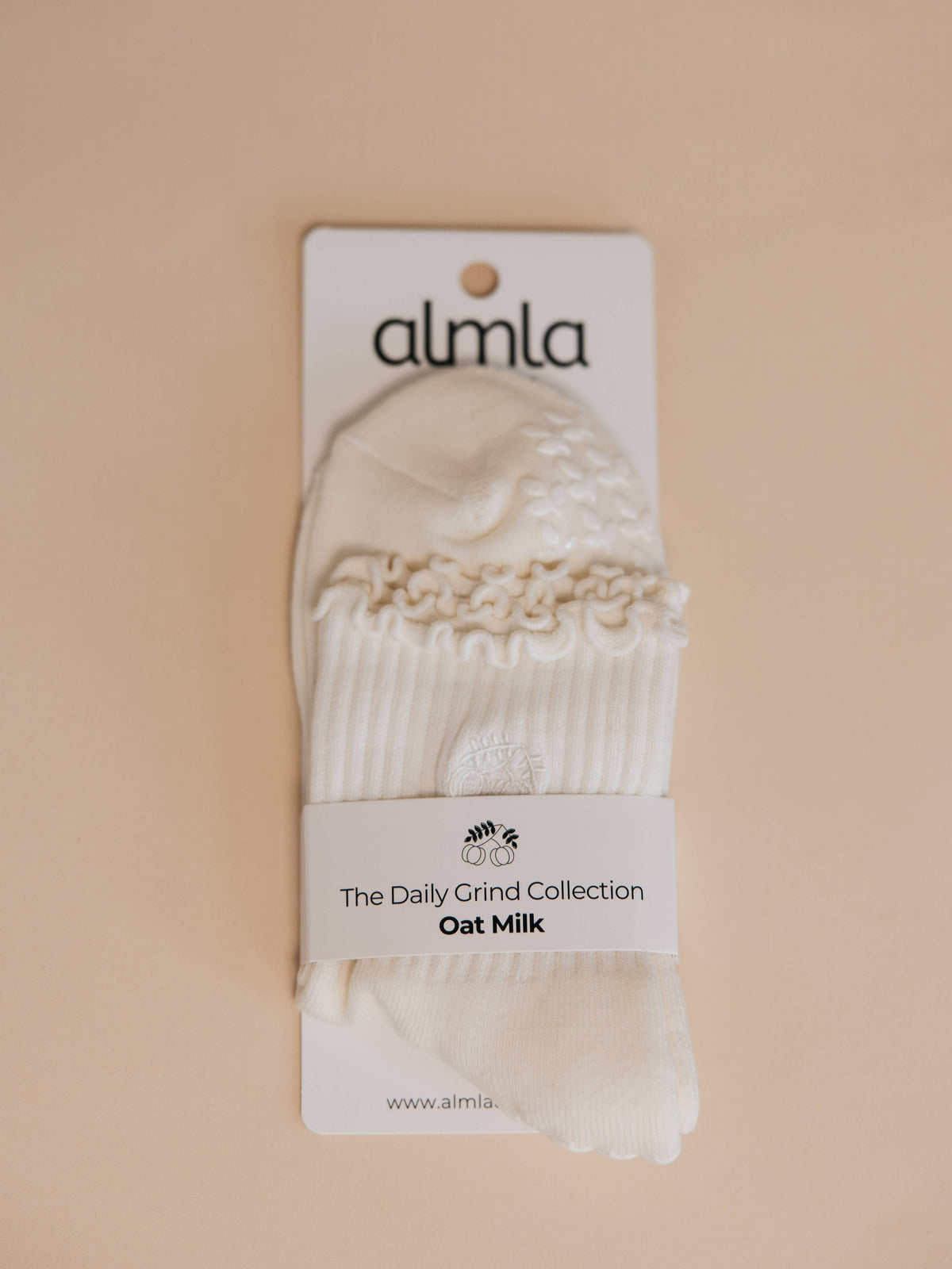 🥛 Oat Milk Cream Neutral Grip Sock Grip Socks – Daily Grind