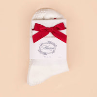 Maison Joie Signature Grip Socks – Red