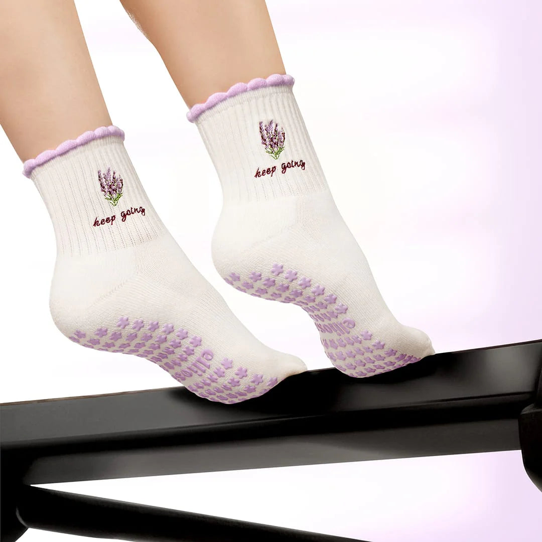 Dual-Direction™ Bloom – Keep Going Grip Socks