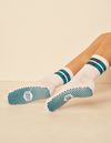 Lucky Honey Cat Walk Crew grip socks — product photo