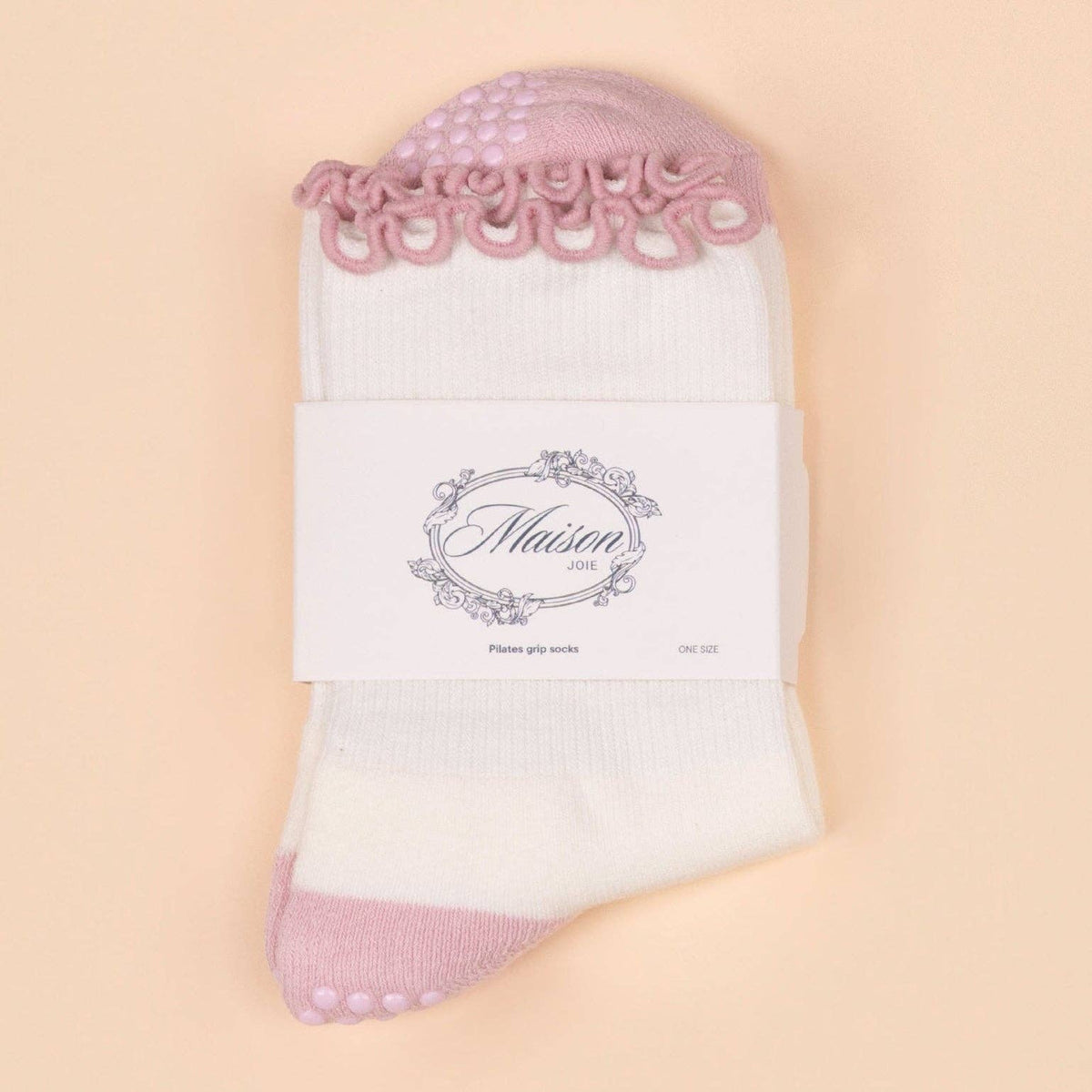 Maison Joie Standard Grip Socks - Pink