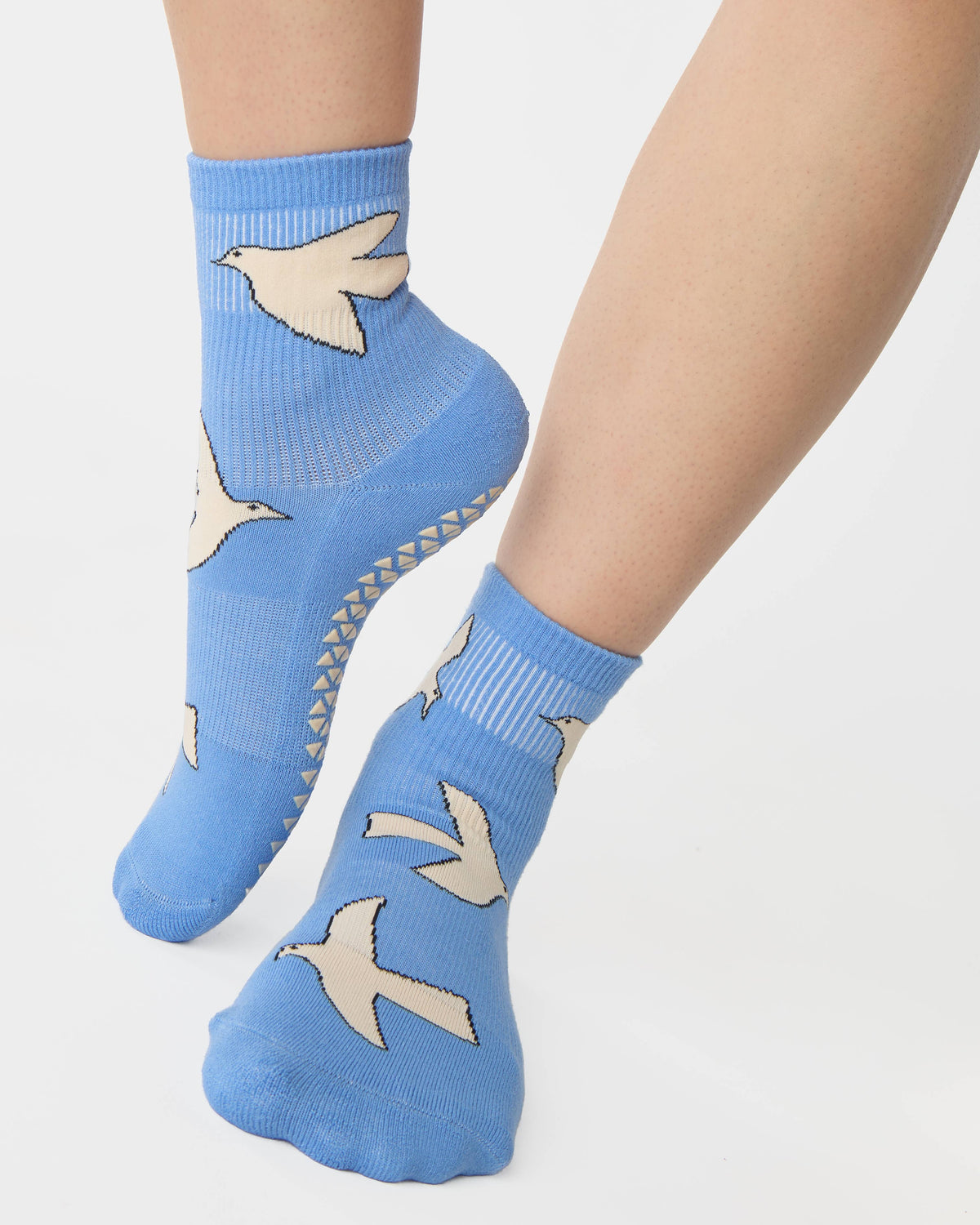 Fly Away Ankle Grip Sock - Alaska Blue
