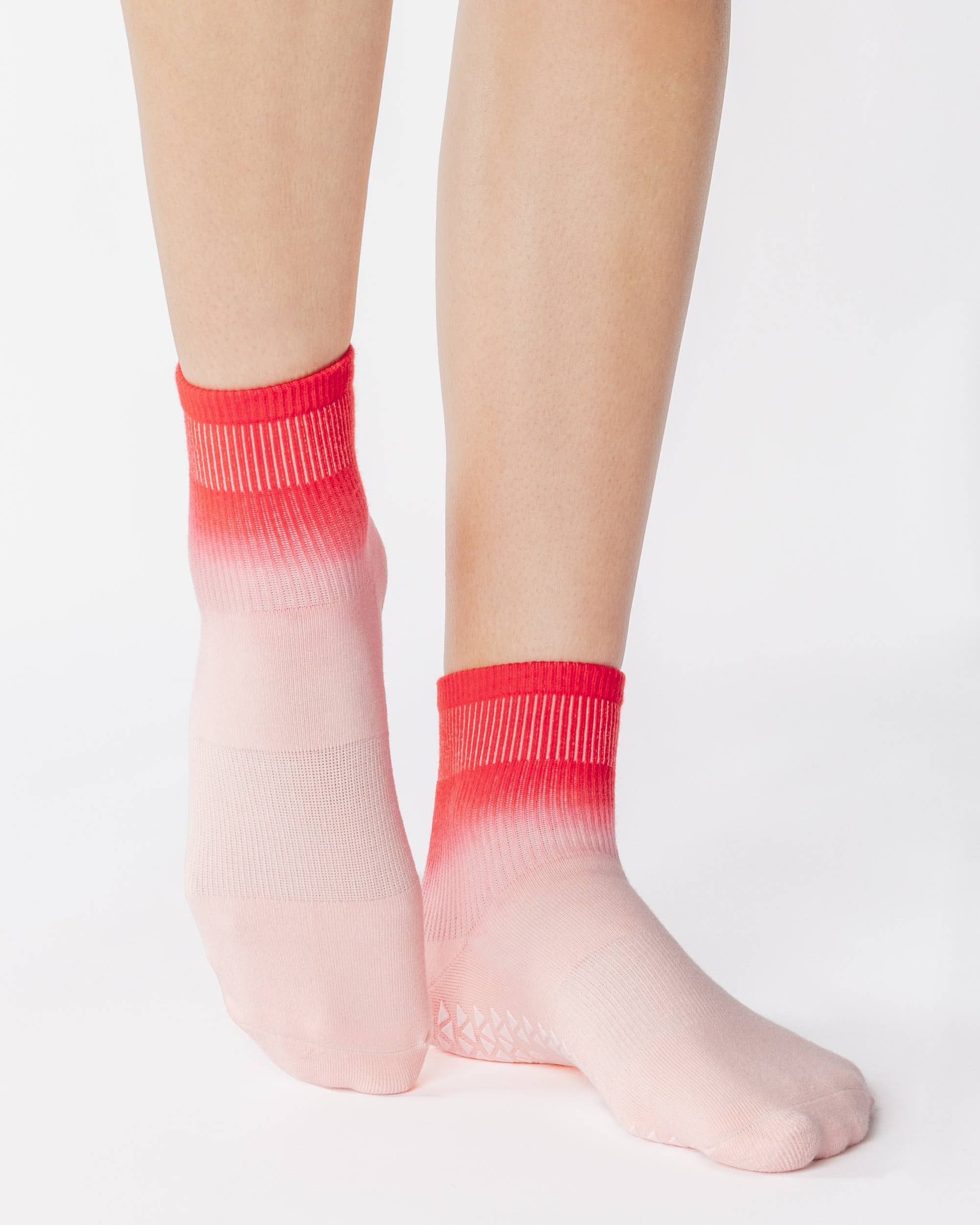 Cameron Ankle Grip Sock - Pink