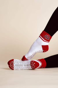 Honors Club High Ankle Luxe Grip Sock — Pilates Honey grip socks product view