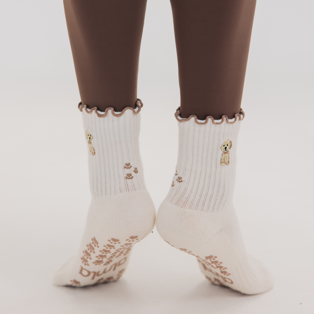 Golden Pilates Socks