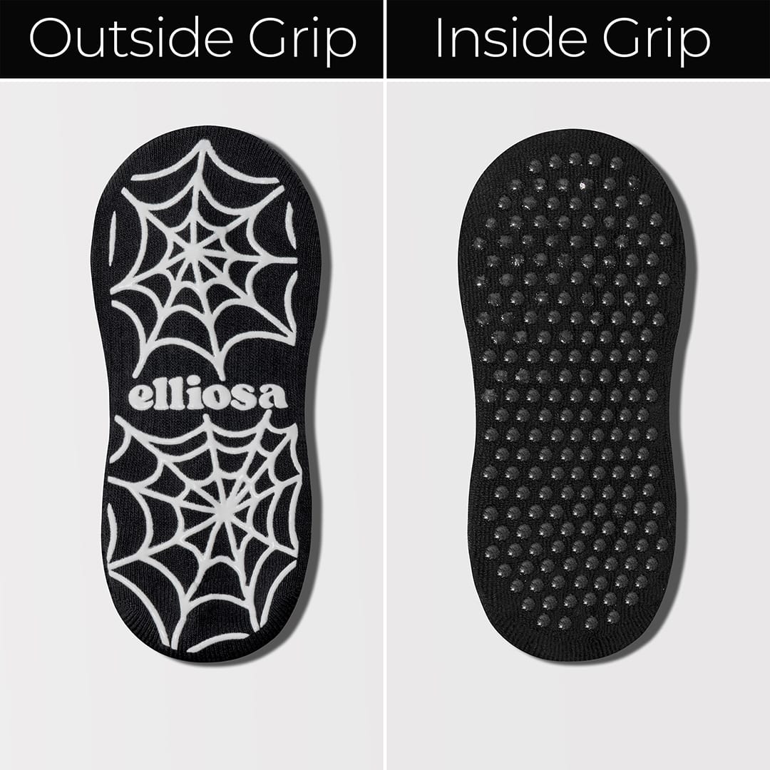 Elliosa Webbed In grip socks — decorative sole grip pattern