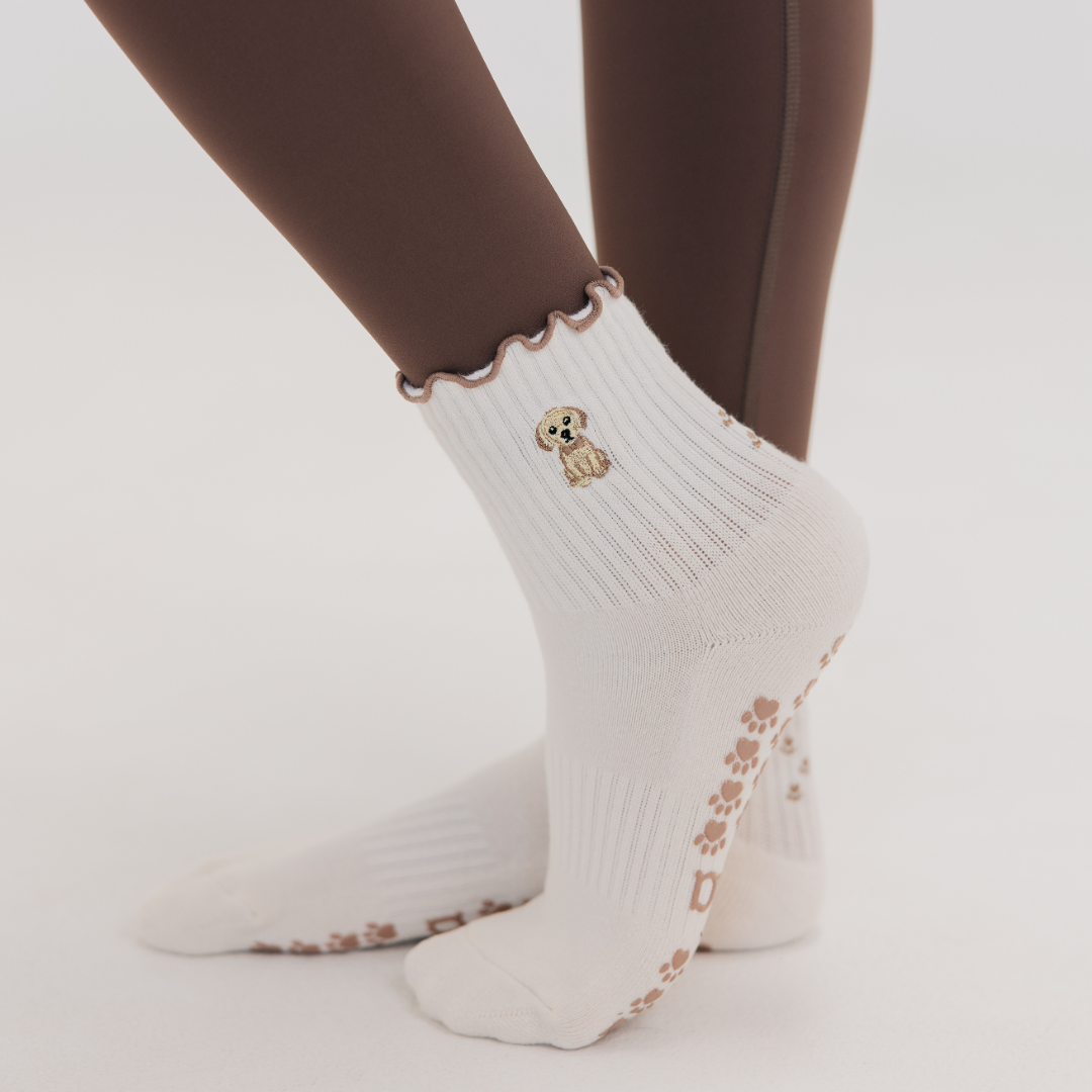 Golden Pilates Socks