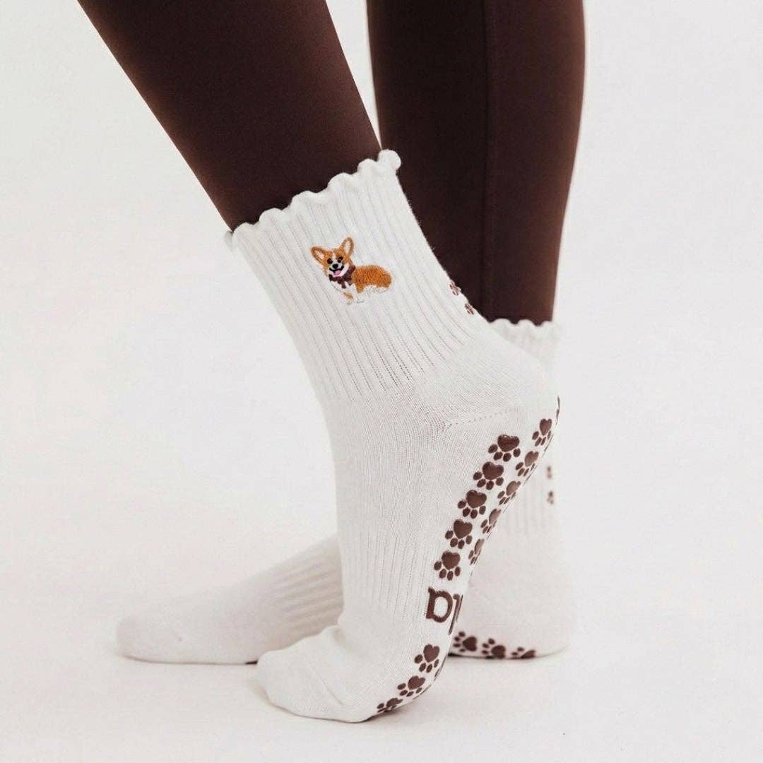 🐶 Corgi Grip Sock