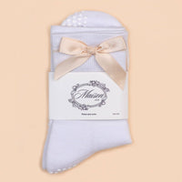 Packaged Maison Joie The Signature Peach one-size Pilates grip socks